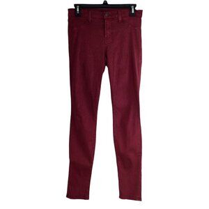 J Brand Red Burn Skinny Leg Ankle Skinny Jean Pant Womens Size 27